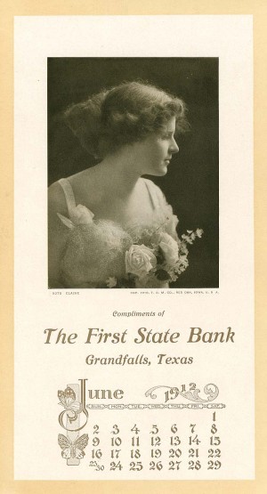 The First State Bank Advertising Calendar